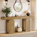 Haven Ridge Farmhouse Console Table with Storage Shelves