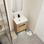 24 Inch Bathroom Vanity With Sink, Freestanding Bathroom Vanity or Floating is Optional Conversion24*18