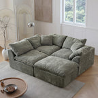 Lounge Cloud Modular Sectional Sofa – Oversized Deep-Seat L-Shaped Sofa Bed