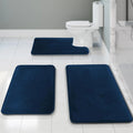 Serenity Velvet Memory Foam Bath Mat Set