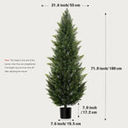 Evergreen Cedar Faux Topiary Tree