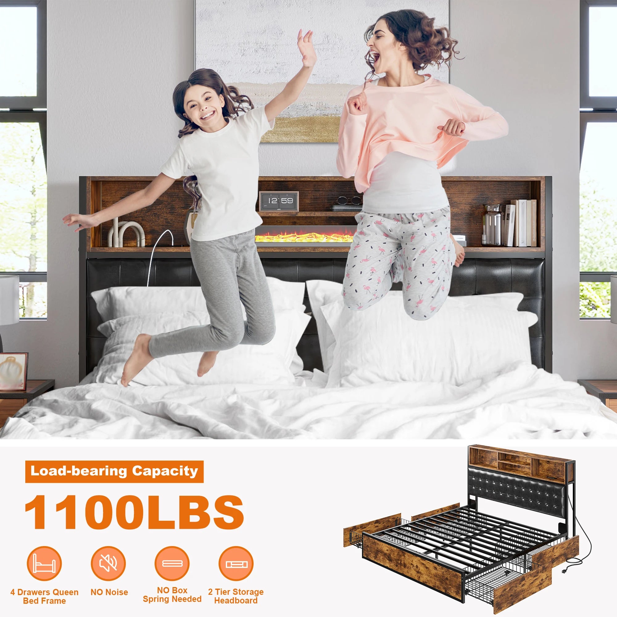 Havenridge Retreat Storage Bed Frame