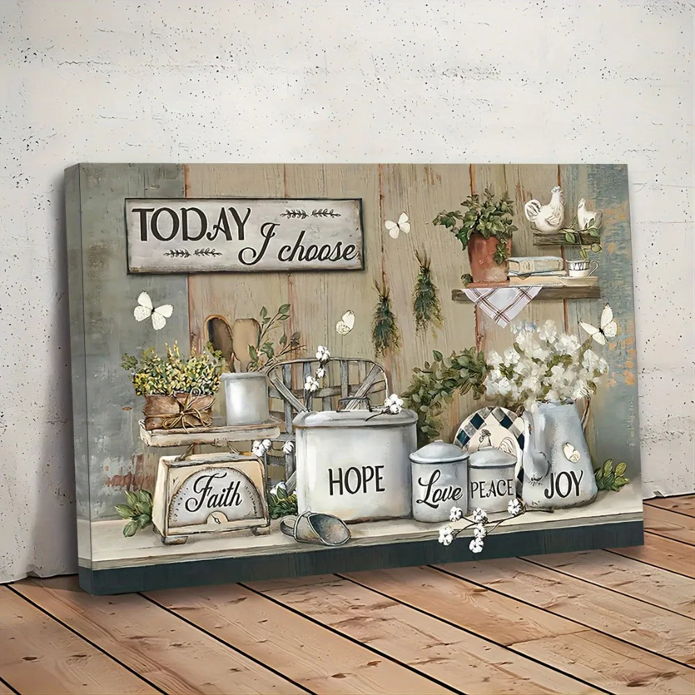 Maison Harvest Art Deco Farmhouse Kitchen Wall Art