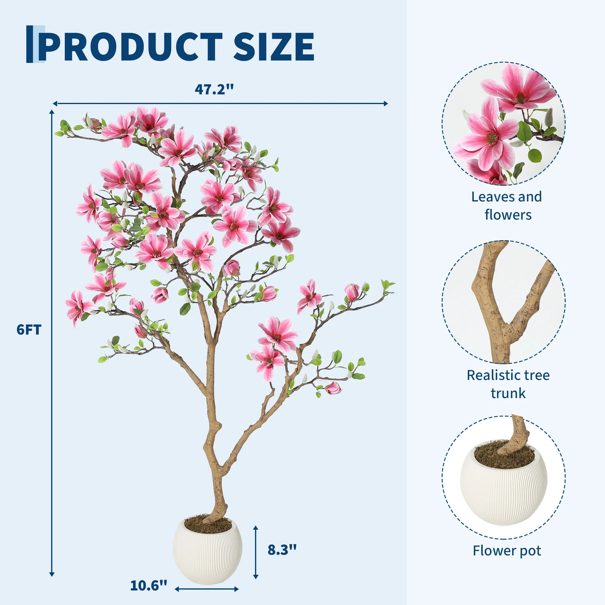 Magnolia Bloom Artificial Tree