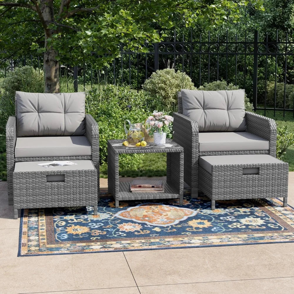 Coastal Cove 5-Piece Patio Conversation Set