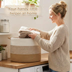 Willow Haven Large Cotton Rope Storage Basket – 70L