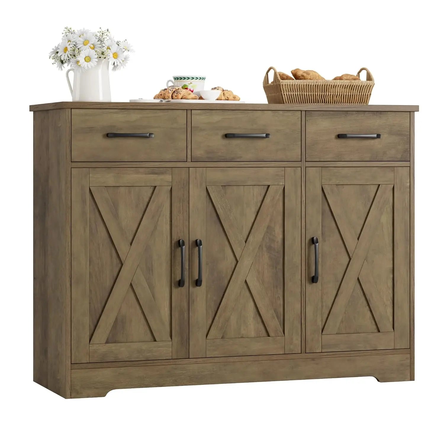 Haven Ridge Heritage Farmhouse Sideboard Buffet Cabinet