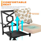 Fireside Harbor 5-Piece Patio Dining Set with Fire Pit Table