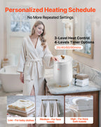 Serenity Spa Heated Towel Warmer Bucket with Aromatherapy