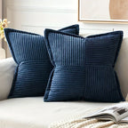 Willow Ridge Corduroy Striped Pillow Cover Set – 2 Piece
