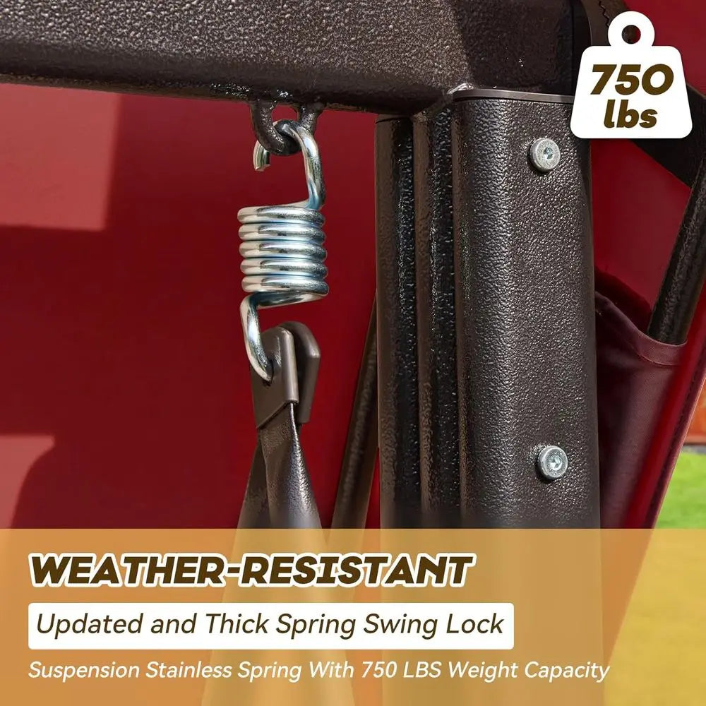 Vineyard Retreat 3-in-1 Outdoor Patio Swing