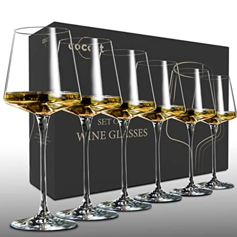 Haven Ridge Reserve Hand-Blown Wine Glass Set – Set of 6