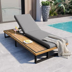 Coastal Retreat Adjustable Patio Chaise Lounge Set