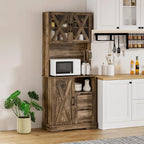 Heritage Farmhouse Pantry Storage Cabinet – 71 Inch