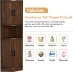 Haven Ridge Heritage Farmhouse Corner Storage Cabinet