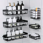 HavenHarbor 6-Piece Adhesive Shower Caddy & Bathroom Organizer Set