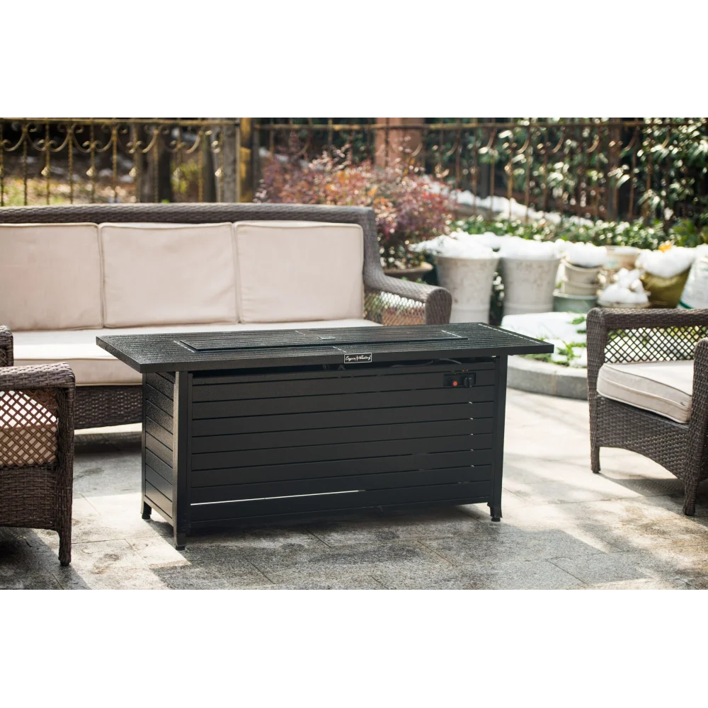 Stone Ridge 57-Inch Outdoor Propane Fire Dining Table