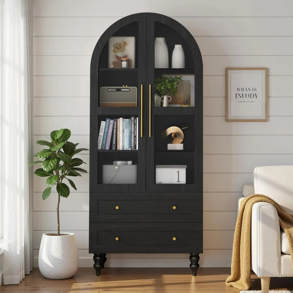 Heritage Glass Door Pantry Cabinet