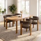 Boucle Dining Chair Set of 4 Corduroy Upholstered Dining Room Chairs Kitchen Chairs with Metal Legs Mid Century Modern, Custom