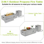 EmberGlow Outdoor Fire Pit Conversation Set