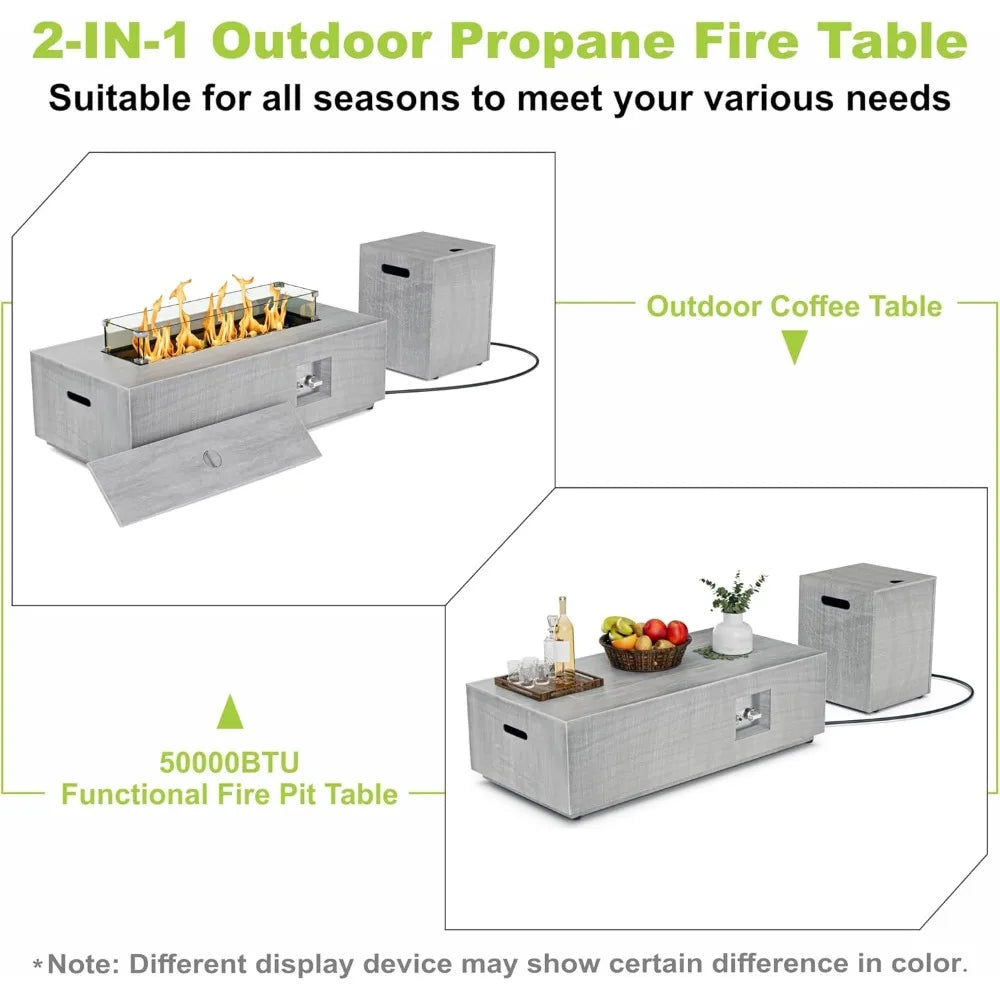 EmberGlow Outdoor Fire Pit Conversation Set