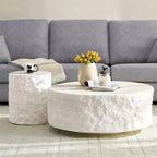 Sculpted Oval Coffee Table