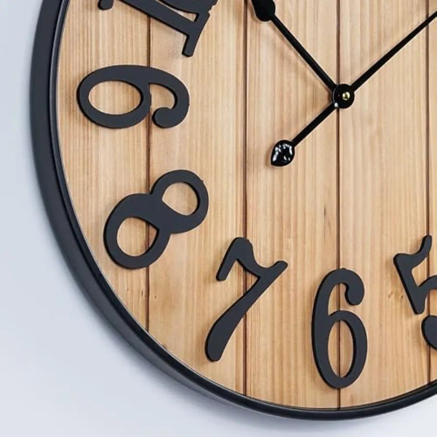 Heritage Oversized Farmhouse Wall Clock