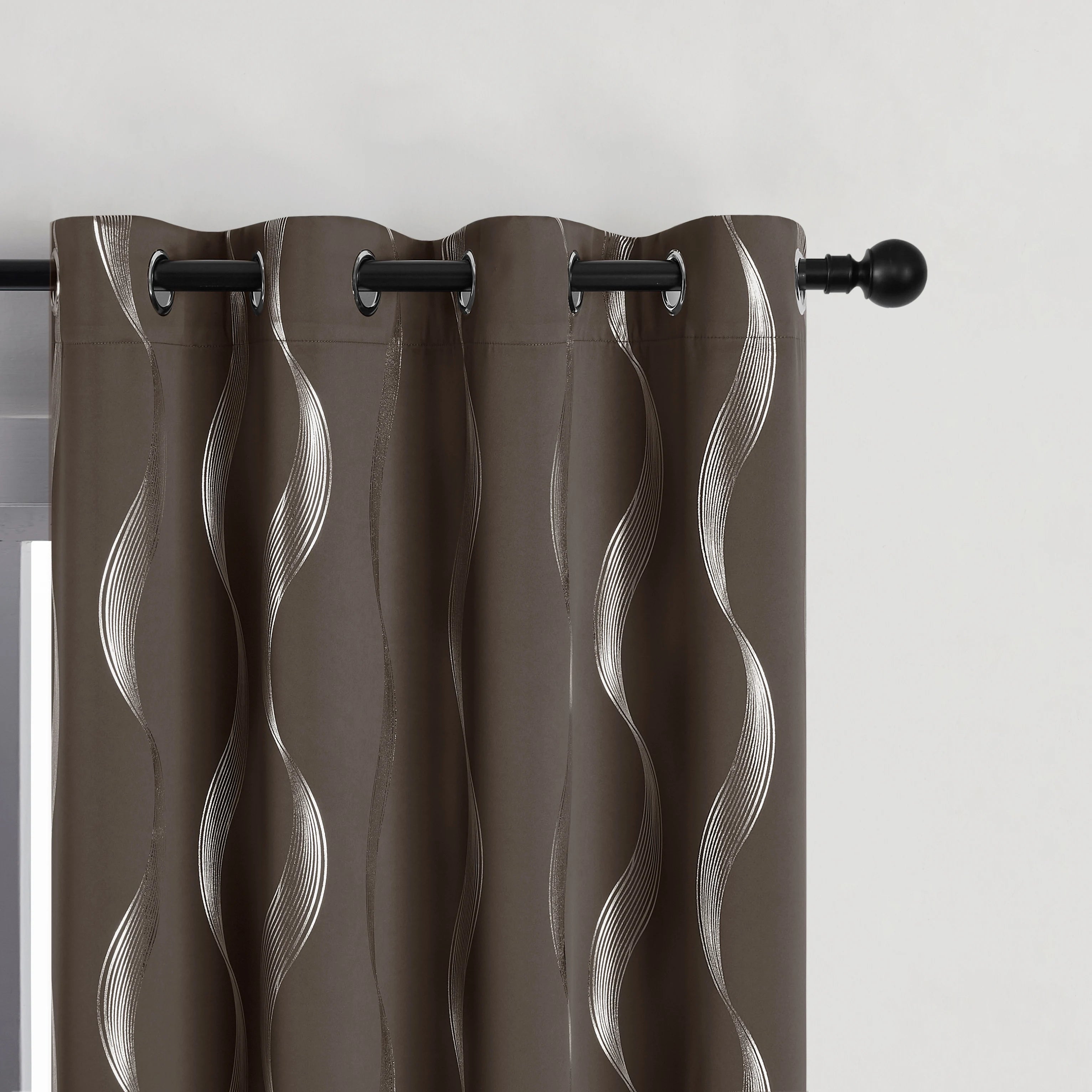 Midnight Wave Blackout Thermal Curtain Set