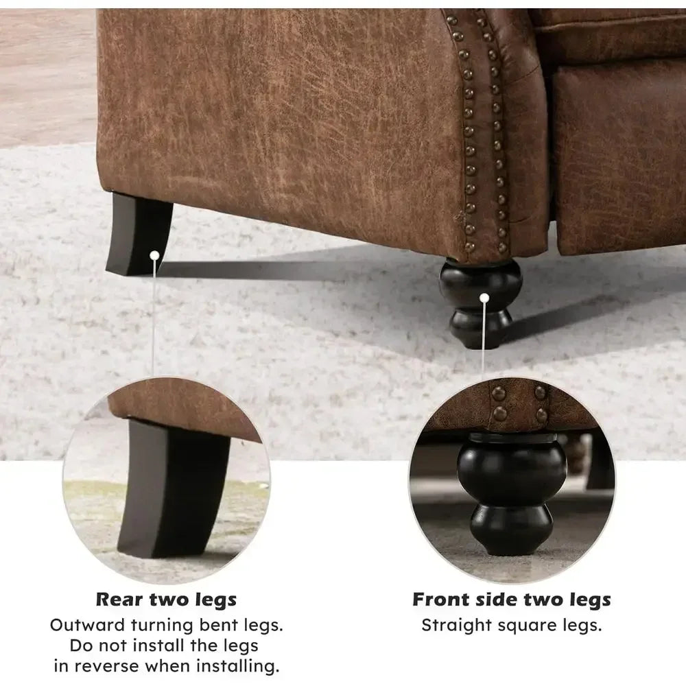 Refined Leather Recliner Chair