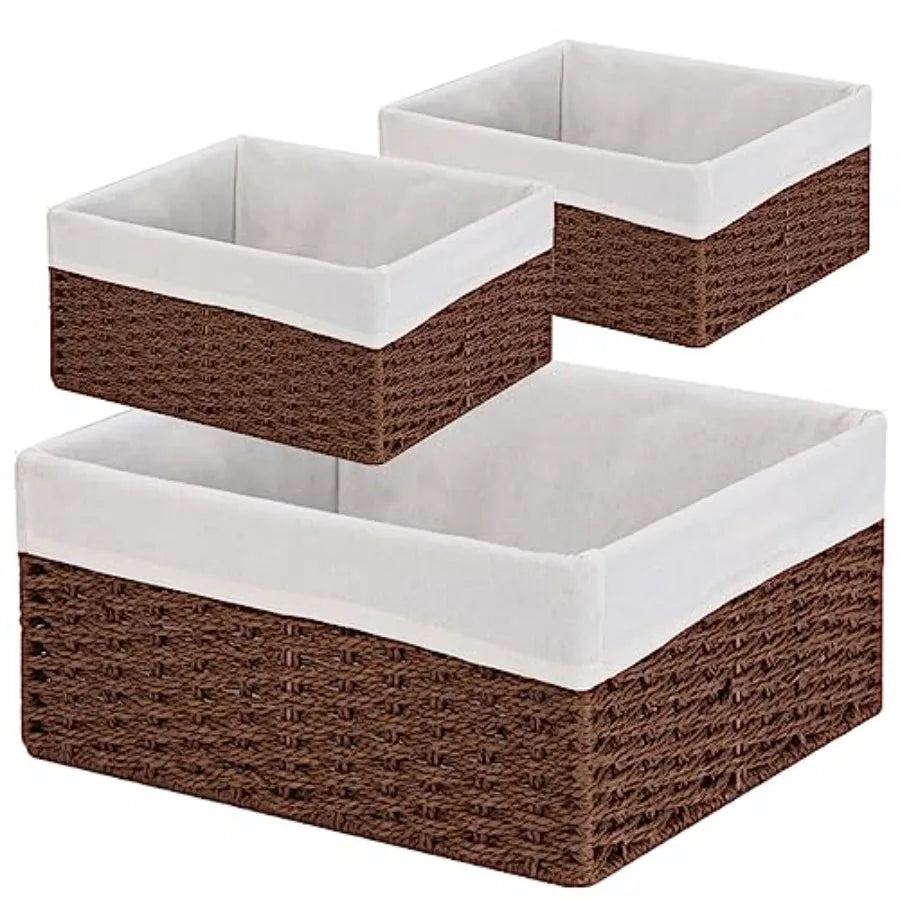 Willow Haven Woven Storage Basket Collection – Set of 3