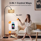 LumaHaven Smart RGB LED Corner Floor Lamp