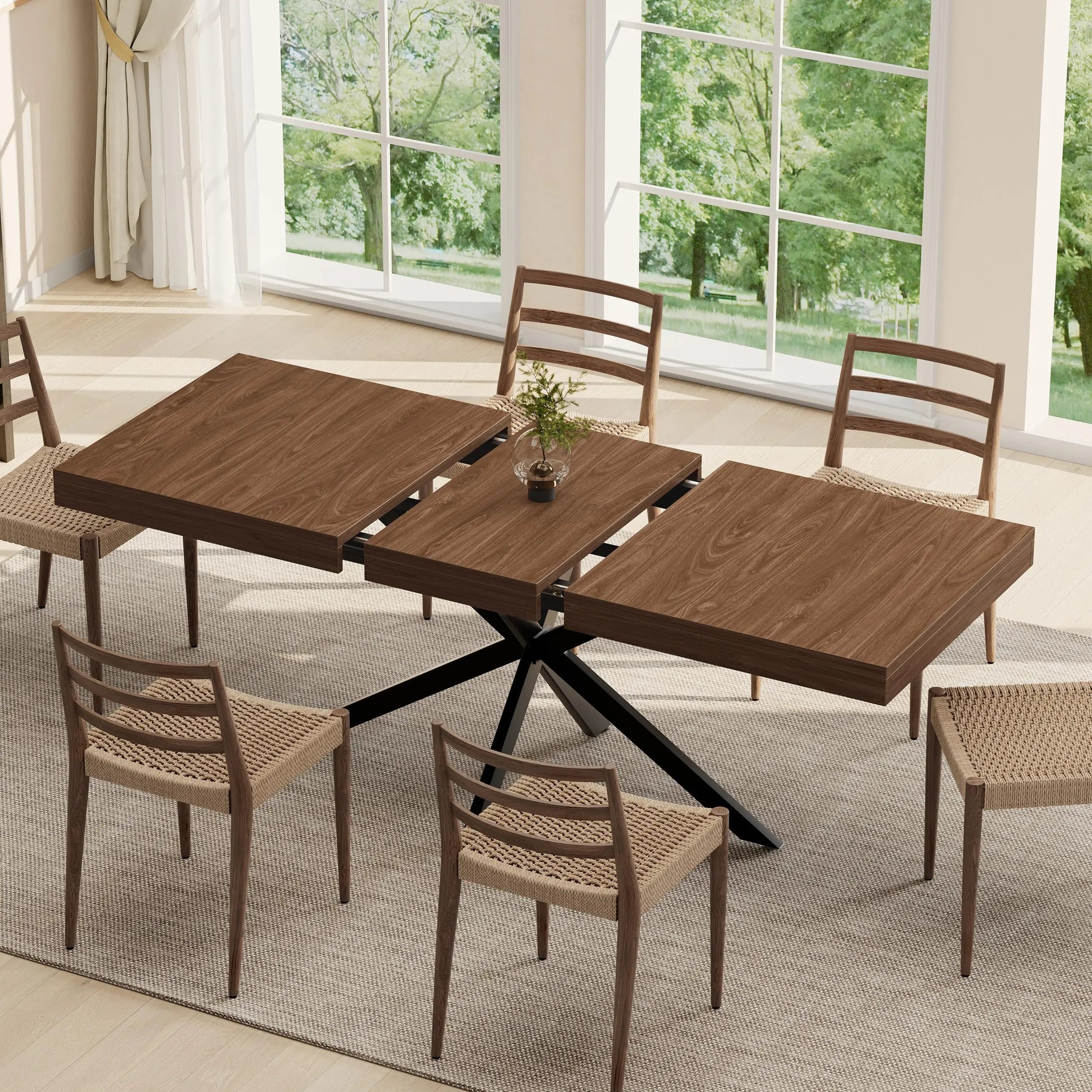 Heritage Extendable Farmhouse Dining Table – Seats 4 to 8