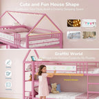 Twin Over Twin House Bunk Bed with 6 Drawers, Storage & Lights