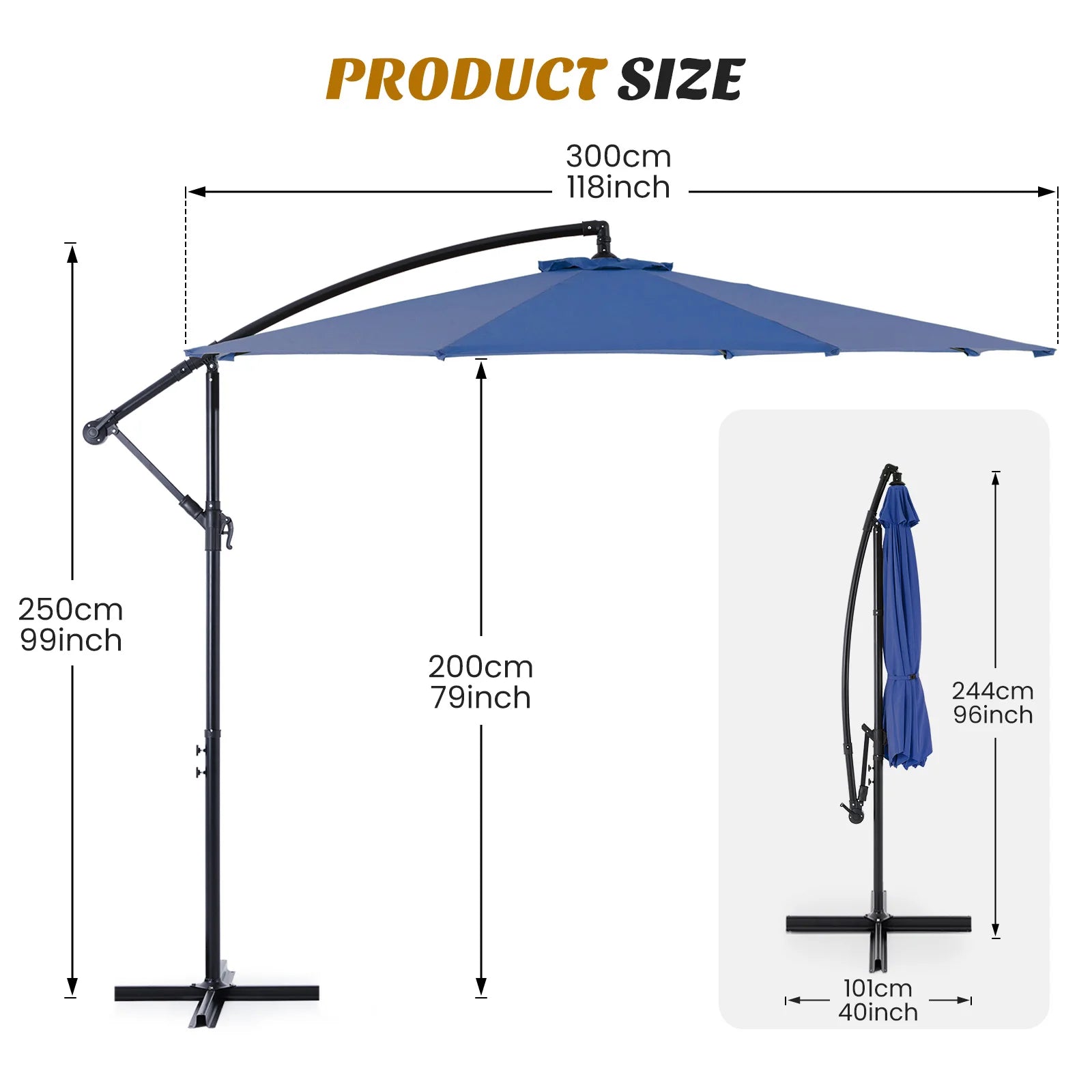 Harbor 10FT Cantilever Patio Umbrella