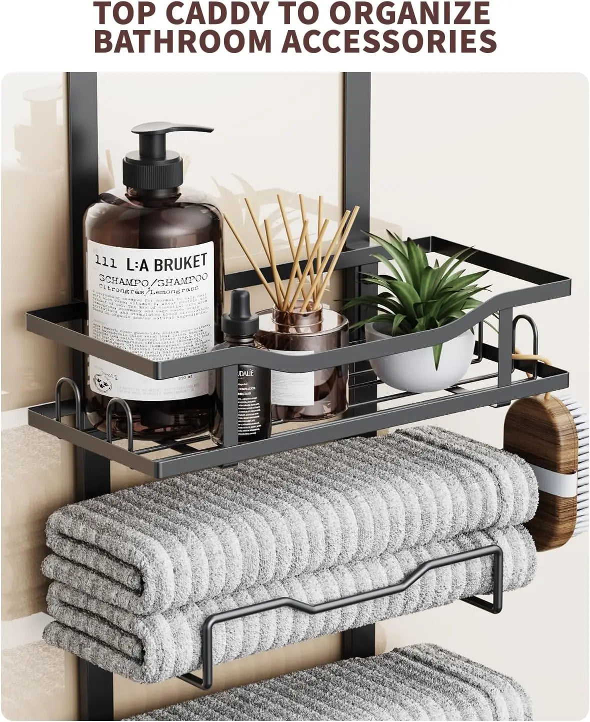 Heritage Over-the-Door Towel Storage Rack – 6 Tier