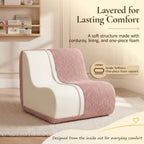 Lightweight Kids' Corduroy Lounge Sofa