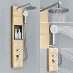 Cascade Spa Luxury Shower Panel System with LED Temperature Display