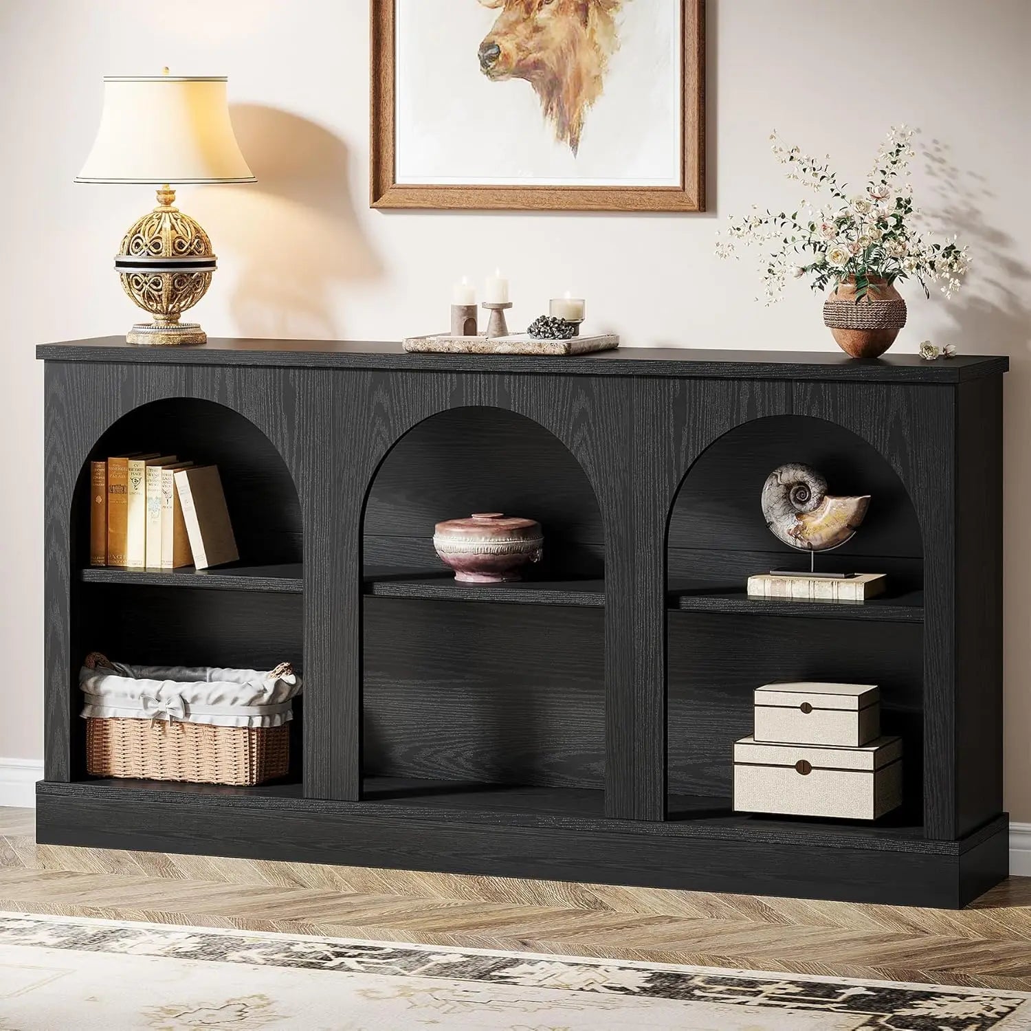 Haven Ridge Heritage Farmhouse Console Table – 63 Inch