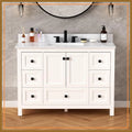 48" Bathroom Vanity with Sink, Freestanding Storage Cabinet, Engineered Stone Top