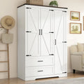 Haven Ridge Manor Wardrobe Armoire – 3 Door Storage Cabinet