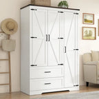 Haven Ridge Manor Wardrobe Armoire – 3 Door Storage Cabinet