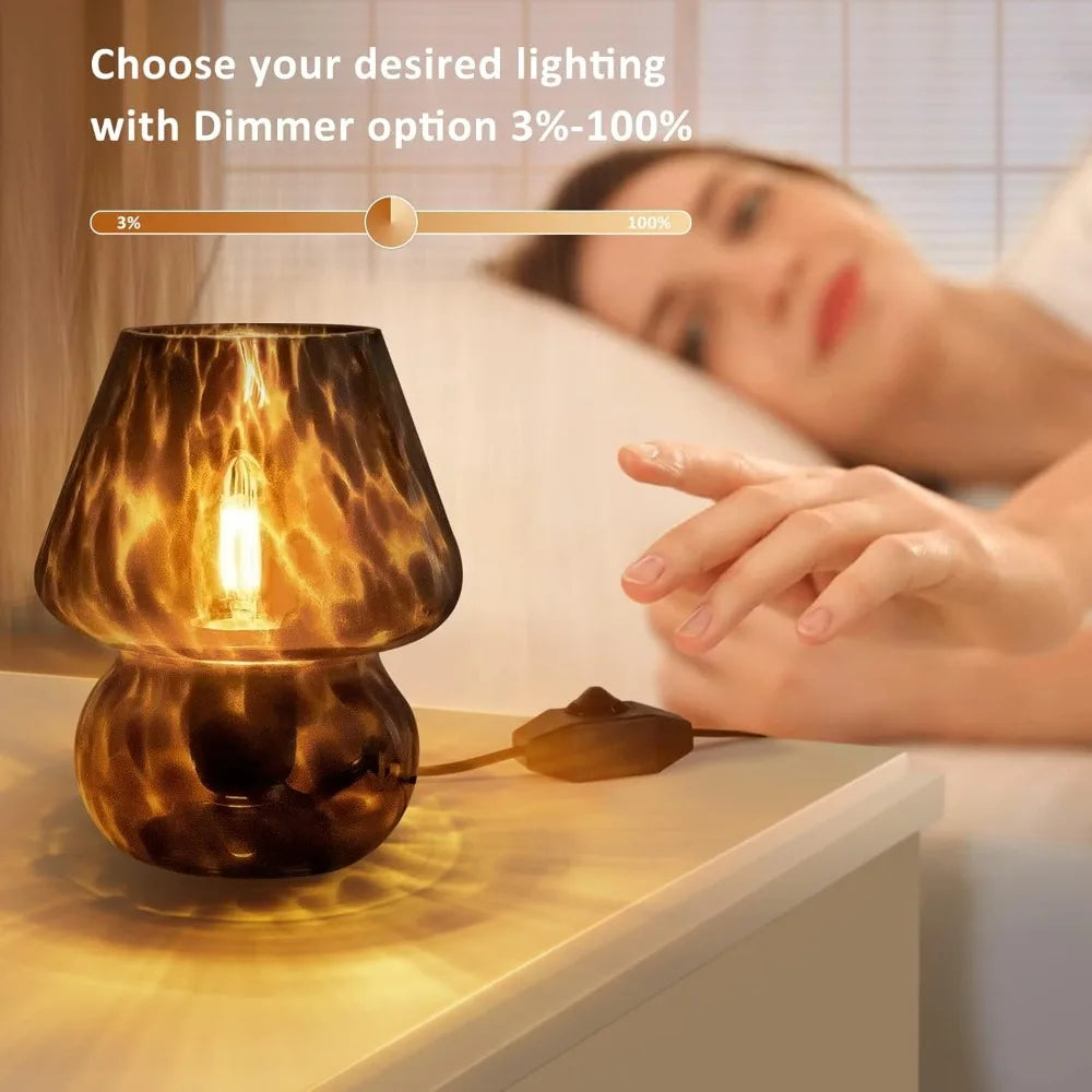 Haven Glow Vintage Mushroom Table Lamp