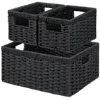 Willow Haven Woven Storage Basket Collection – Set of 3