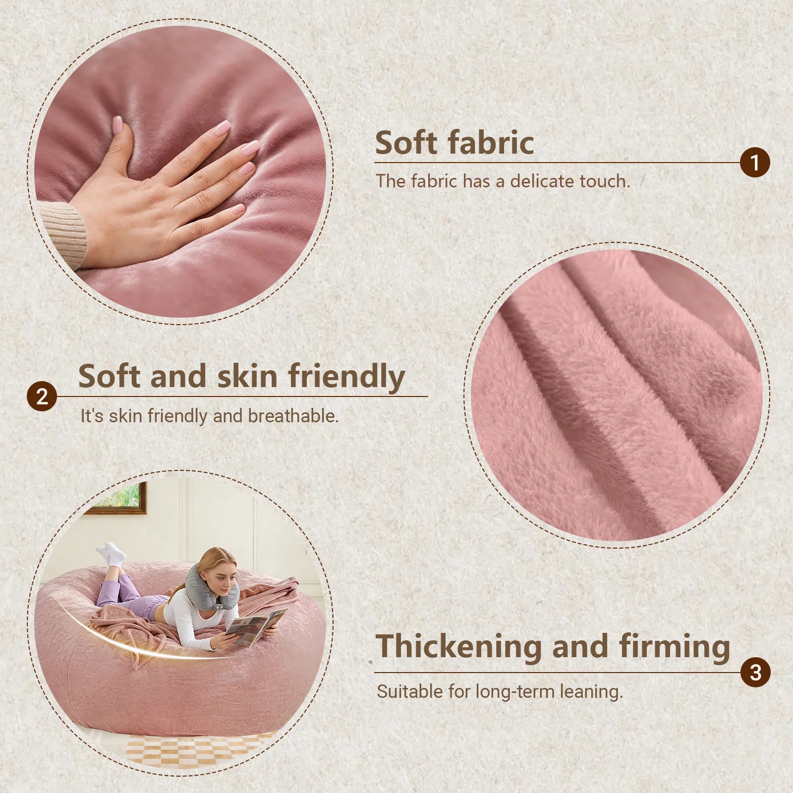Cloud Comfort Memory Foam Bean Bag Chair
