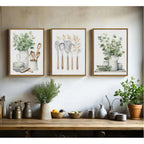 Sage Meadow Botanical Farmhouse Canvas Wall Art