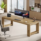 Haven Ridge Collaborative Workspace Desk – 86.6 Inch Double Workstation