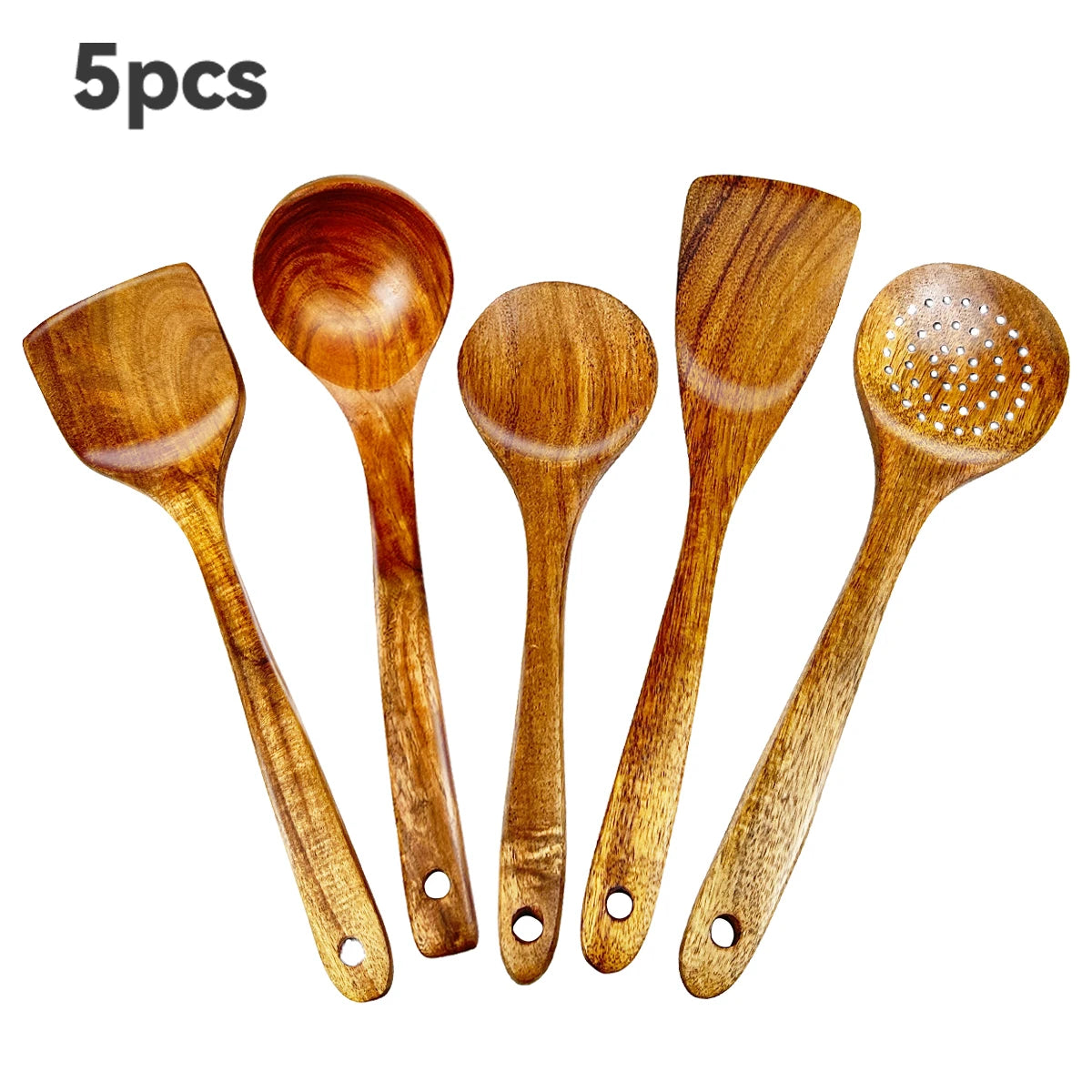 Heritage Wooden Kitchen Utensil Set