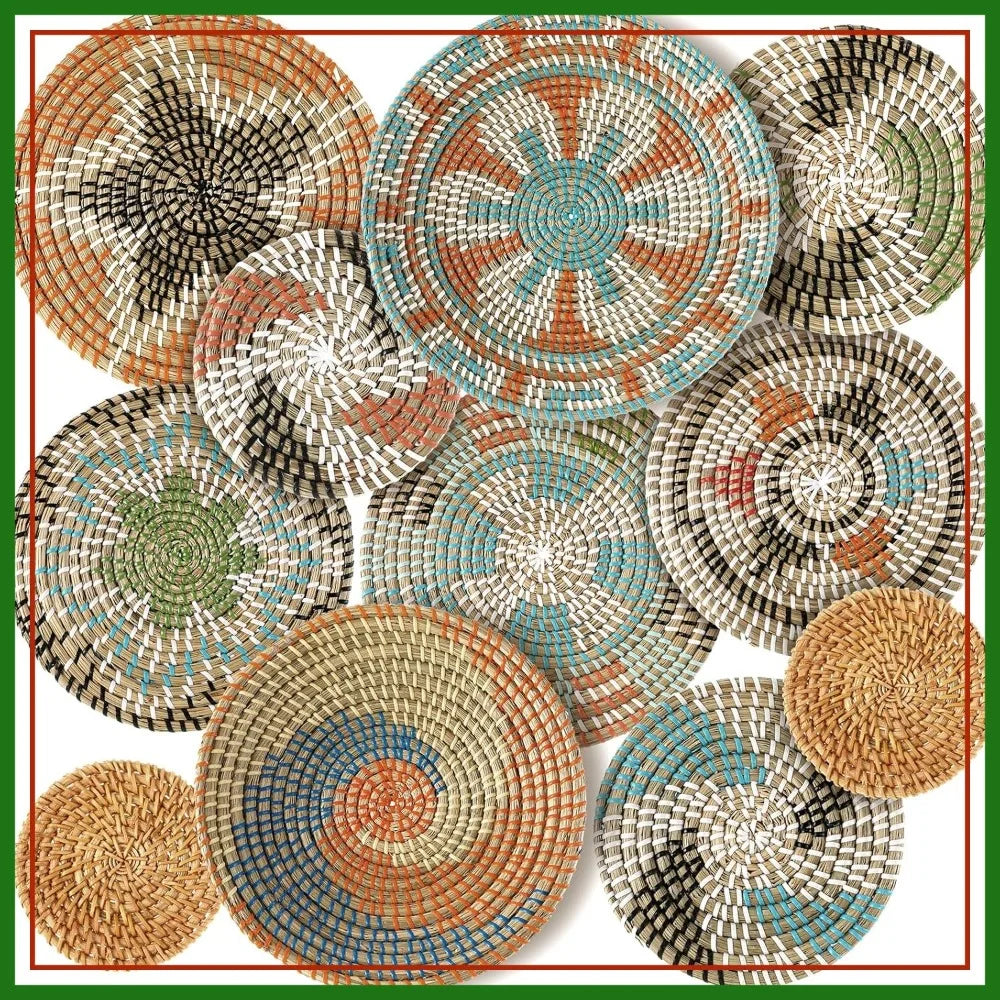 Willow Haven Boho Woven Wall Basket Collection