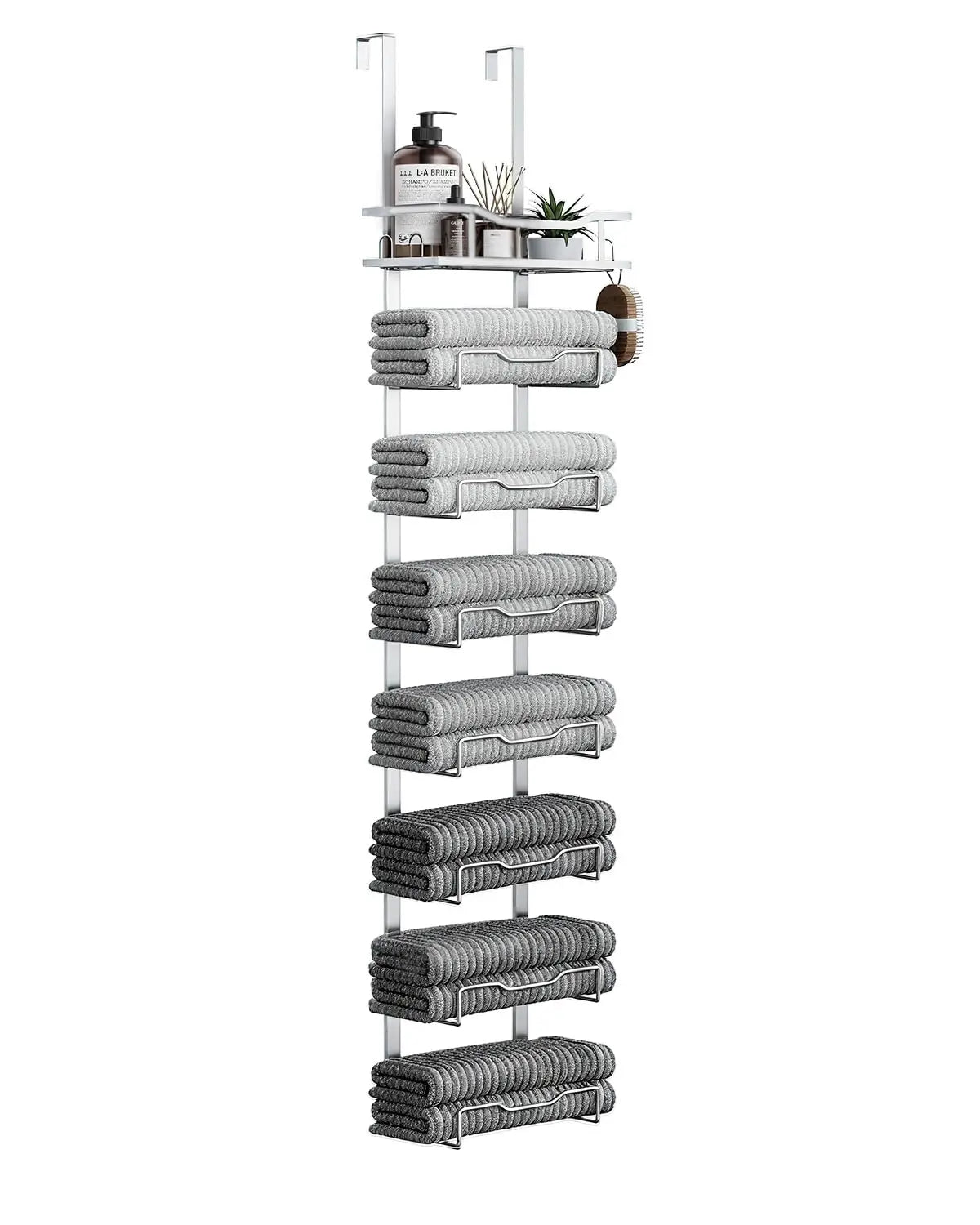 Heritage Over-the-Door Towel Storage Rack – 6 Tier