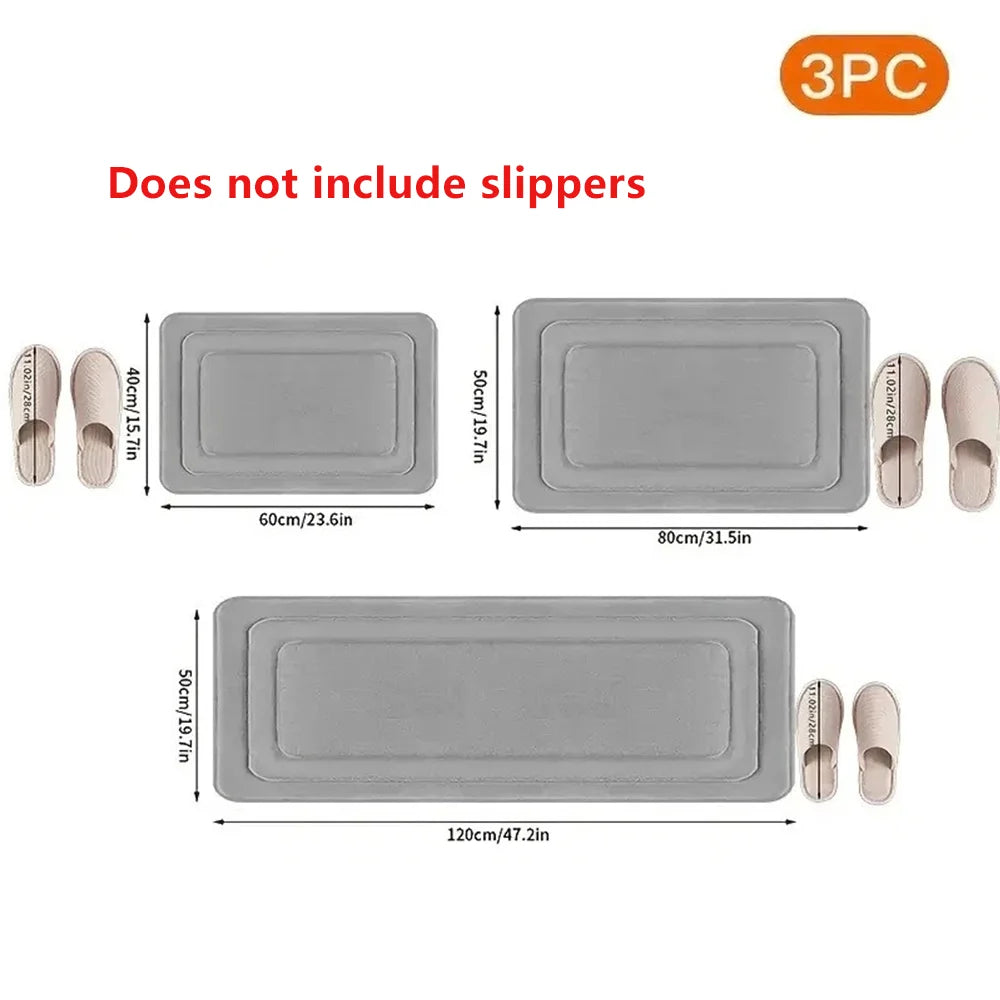 Serenity Cloud Memory Foam Bath Mat Set